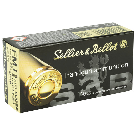 S&B 9MM 124GR FMJ 50/1000 - SB9B - Marksmans Corner