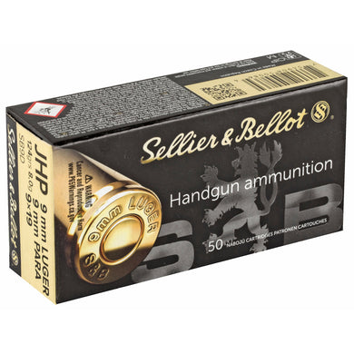 S&B 9MM 124GR JHP 50/1000 - SB9D - Marksmans Corner