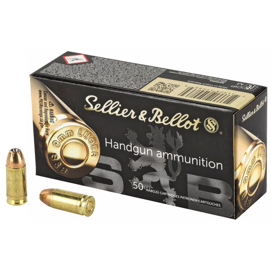 S&B 9MM 124GR JHP 50/1000 - SB9D - Marksmans Corner