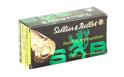 S&B NON TOX 9MM 124GR TFMJ 50/1000 - SB9NTB - Marksmans Corner