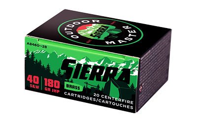 SIERRA OTDMST 40SW 180GR JHP 20/200 - SIERA8460-28 - Marksmans Corner