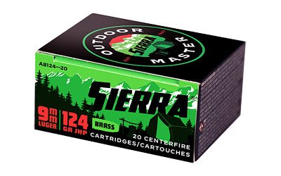 Load image into Gallery viewer, SIERRA OTDMST 9MM 124GR JHP 20/200 - SIERA8124-20 - Marksmans Corner
