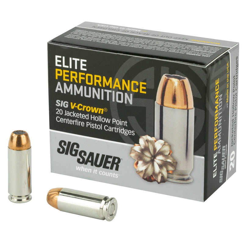 Load image into Gallery viewer, SIG AMMO 10MM 180GR JHP 20/200 - SGE10MM1 - Marksmans Corner
