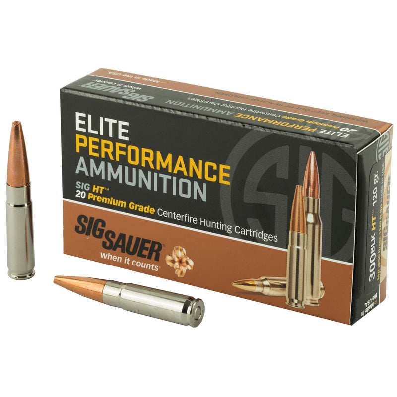 Load image into Gallery viewer, SIG AMMO 300BLK 120GR ELT HNT 20/200 - SGE300H1 - Marksmans Corner
