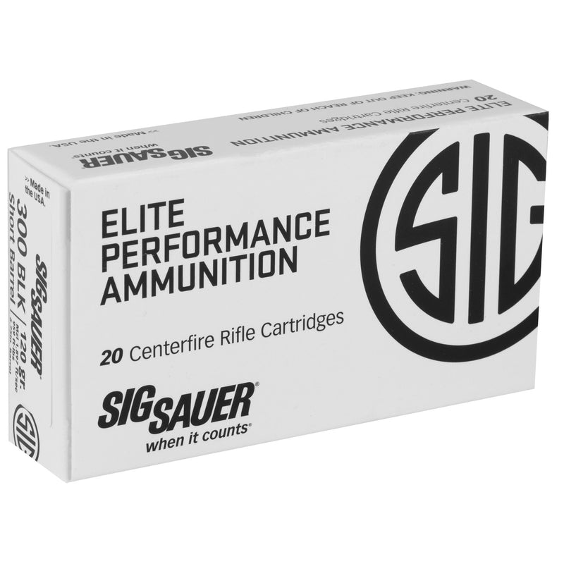 Load image into Gallery viewer, SIG AMMO 300BLK 120GR ELT SBR 20/200 - SGE300H1-SBR - Marksmans Corner
