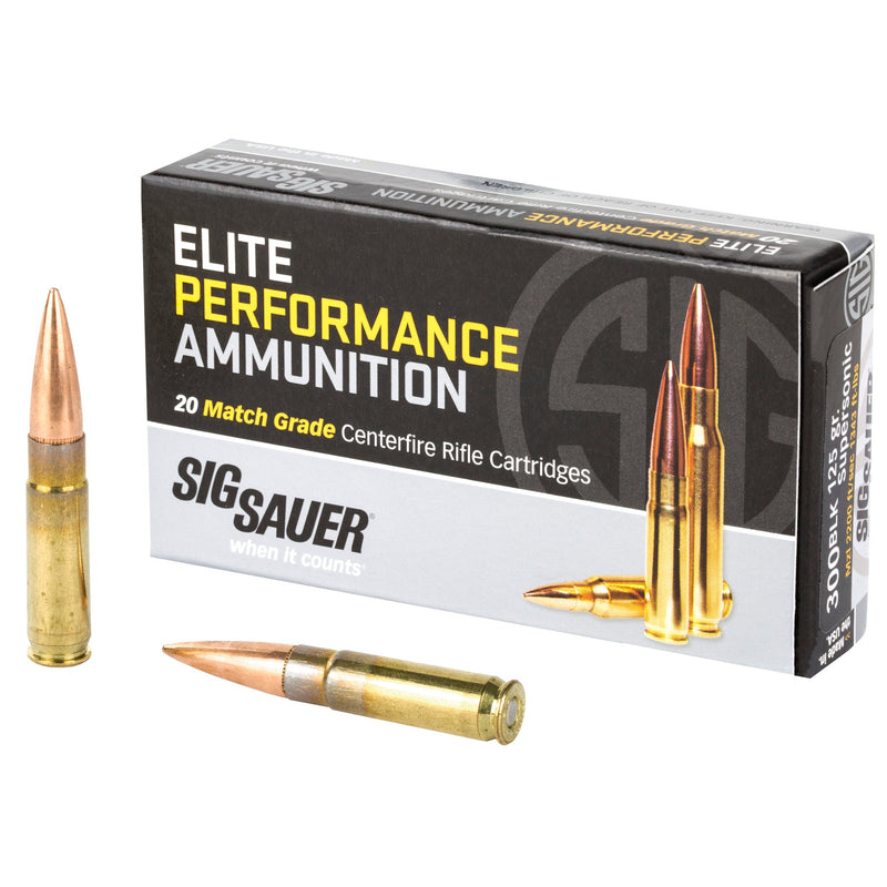 Load image into Gallery viewer, SIG AMMO 300BLK 125GR OTM 20/500 - SGE300A1 - Marksmans Corner
