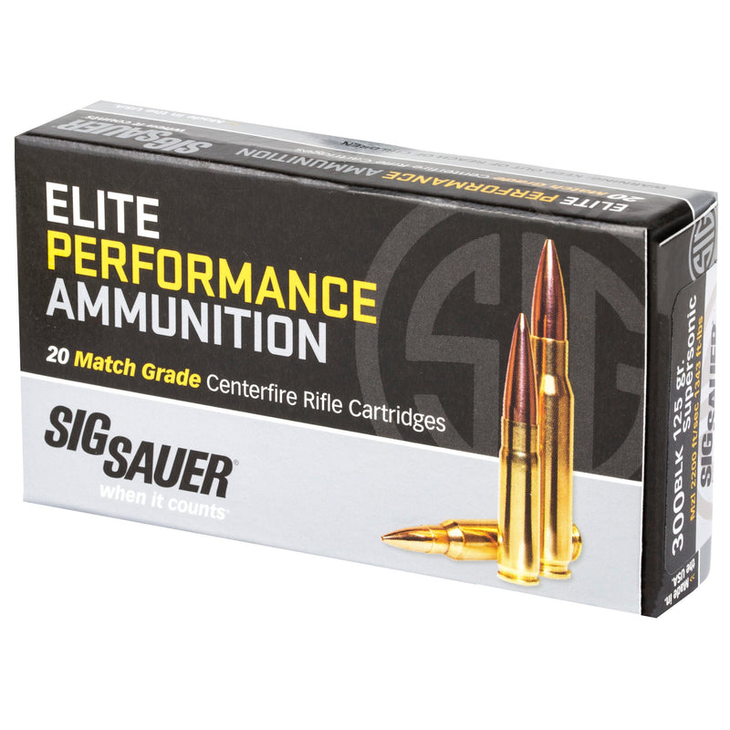 Load image into Gallery viewer, SIG AMMO 300BLK 125GR OTM 20/500 - SGE300A1 - Marksmans Corner
