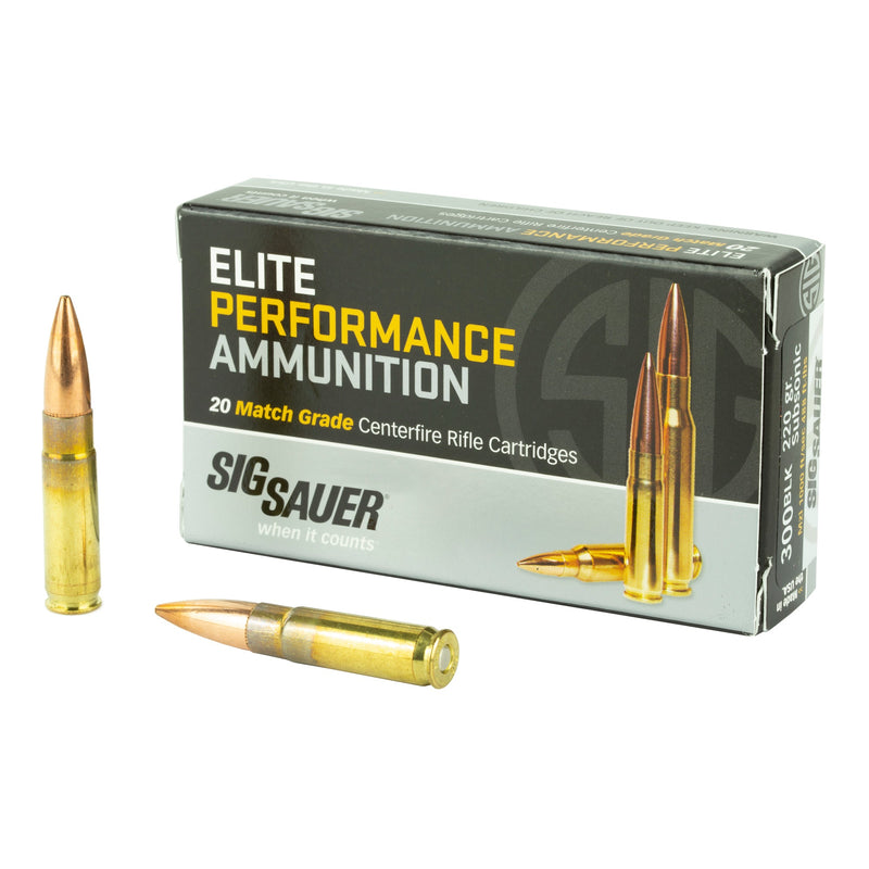 Load image into Gallery viewer, SIG AMMO 300BLK 220GR OTM 20/500 - SGE300A2 - Marksmans Corner
