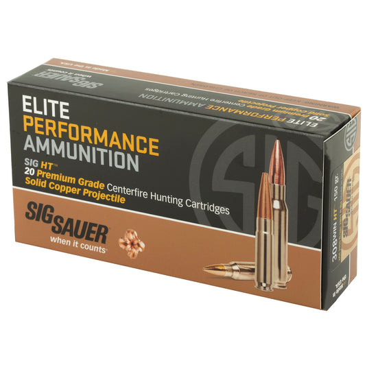 SIG AMMO 308WIN 150GR ELT HNT 20/200 - SGE308H1 - Marksmans Corner