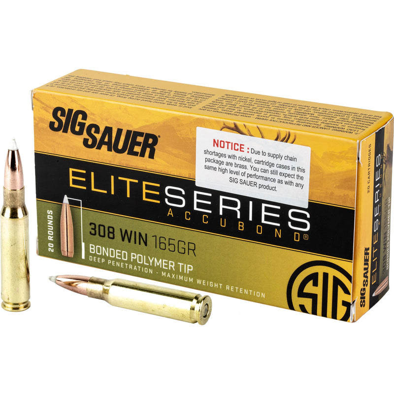 Load image into Gallery viewer, SIG AMMO 308WIN 165GR ELT HNT 20/200 - SGE308AB165 - Marksmans Corner
