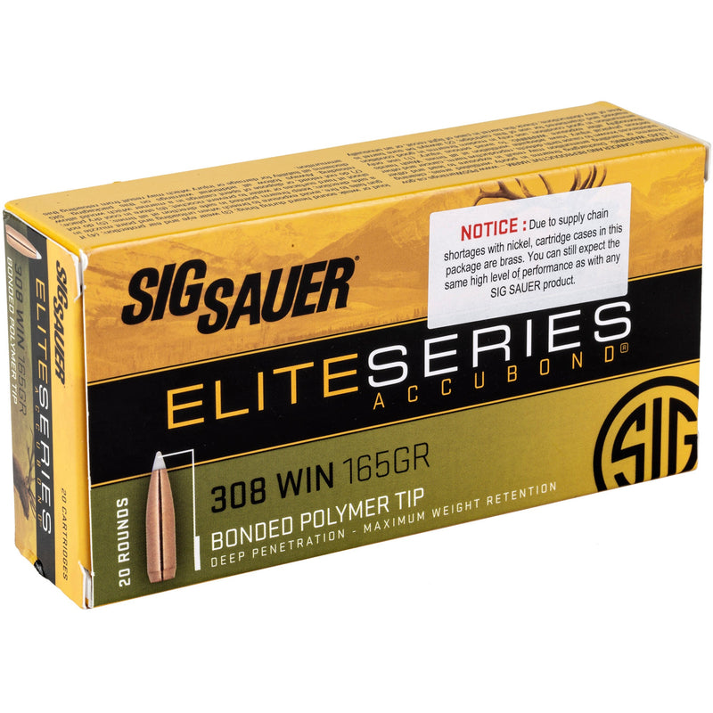 Load image into Gallery viewer, SIG AMMO 308WIN 165GR ELT HNT 20/200 - SGE308AB165 - Marksmans Corner
