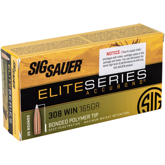 SIG AMMO 308WIN 165GR ELT HNT 20/200 - SGE308AB165 - Marksmans Corner