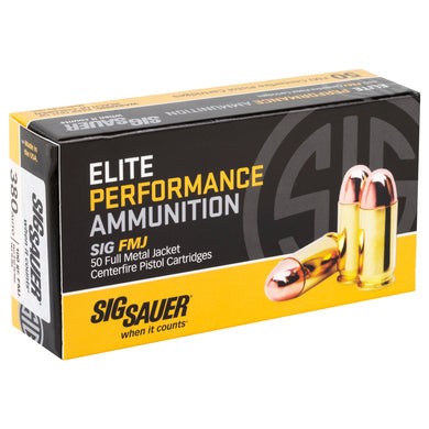 SIG AMMO 380ACP 100GR FMJ 50/1000 - SGE380B1 - Marksmans Corner