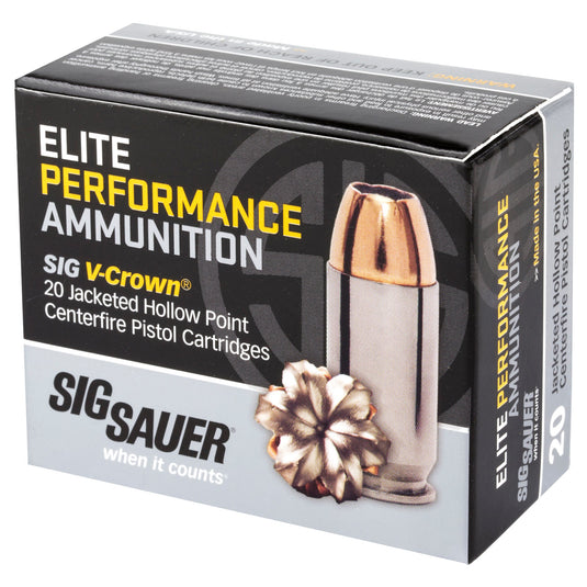 SIG AMMO 40SW 165GR JHP 20/200 - SGE40SW1 - Marksmans Corner