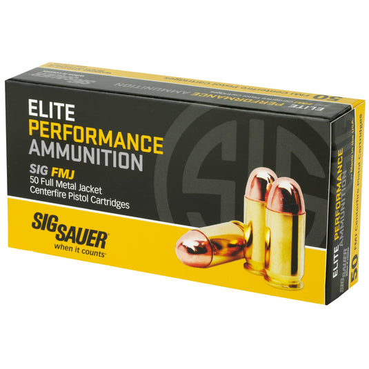 SIG AMMO 40SW 180GR FMJ 50/1000 - SGE40SB2 - Marksmans Corner