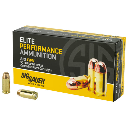 SIG AMMO 40SW 180GR FMJ 50/1000 - SGE40SB2 - Marksmans Corner