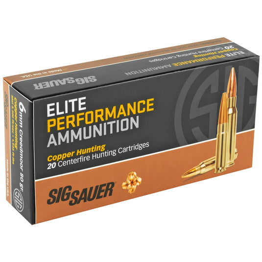 SIG AMMO 6MM CRD 80GR ELT HNT 20/200 - SGE6MMCH1-20 - Marksmans Corner