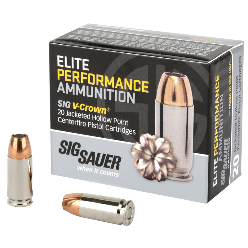 Load image into Gallery viewer, SIG AMMO 9MM 115GR JHP 20/200 - SGE9MMA1 - Marksmans Corner
