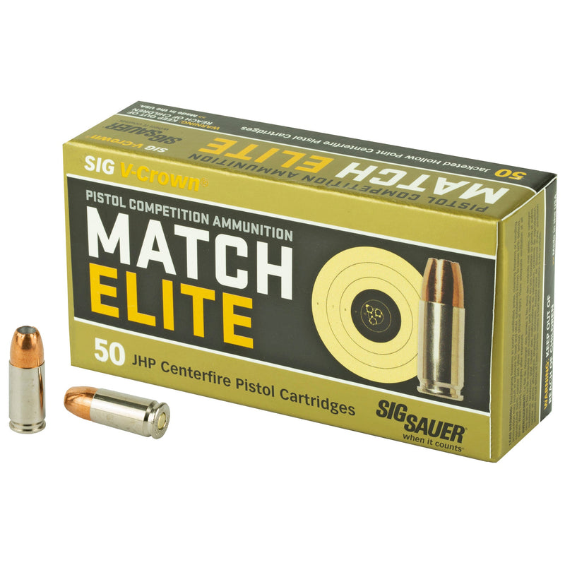 Load image into Gallery viewer, SIG AMMO 9MM 115GR JHP 50/1000 - SGE9MMA1-COMP-50 - Marksmans Corner
