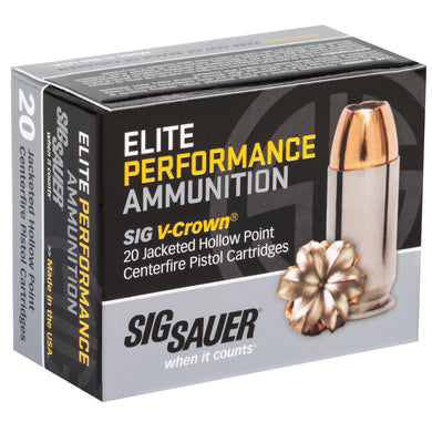 SIG AMMO 9MM 124GR JHP 20/200 - SGE9MMA2 - Marksmans Corner