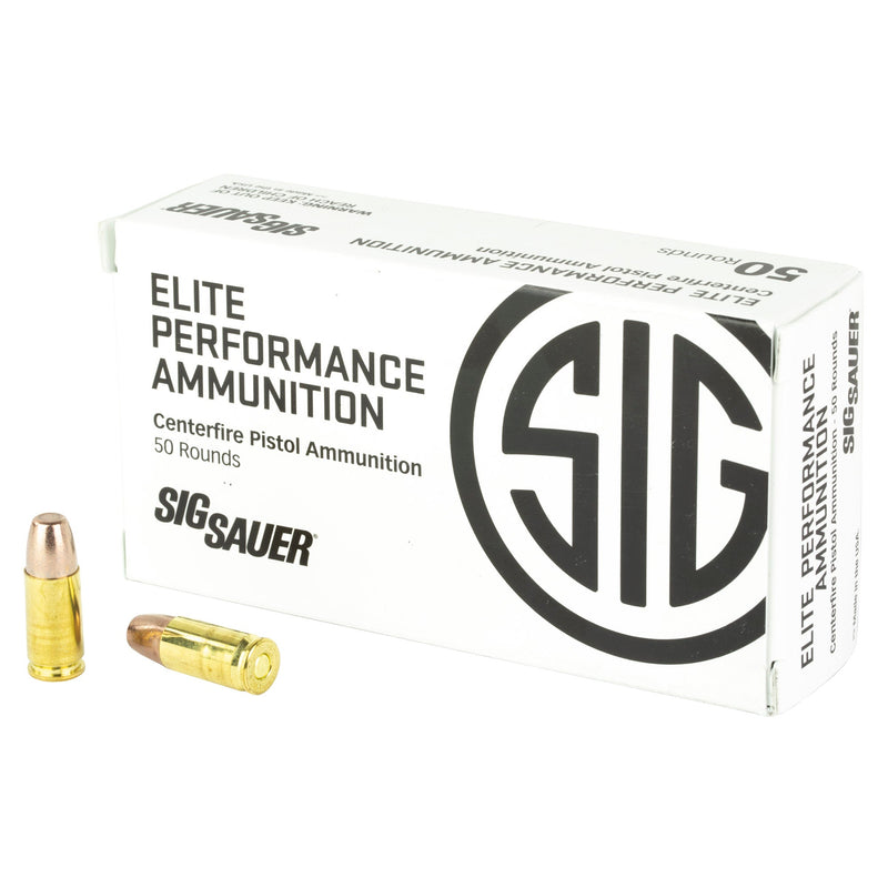 Load image into Gallery viewer, SIG AMMO 9MM +P 90GR FRANG 50/1000 - SGSGE9MMF1 - Marksmans Corner
