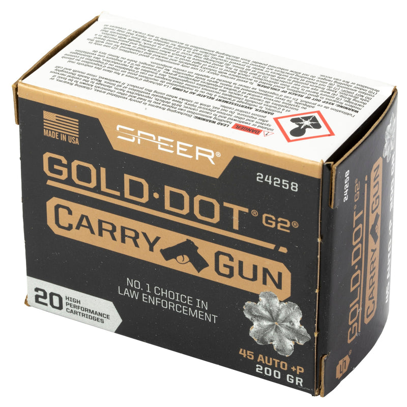 Load image into Gallery viewer, SPR GLD DT CARRY GUN 45AUTO +P 200GR - CCI24258 - Marksmans Corner
