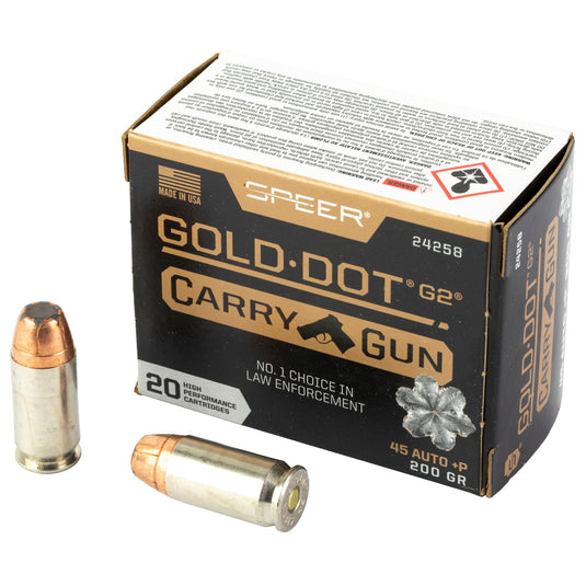 SPR GLD DT CARRY GUN 45AUTO +P 200GR - CCI24258 - Marksmans Corner