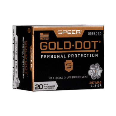 SPR GOLD DOT 357MAG 125GR HP 20/200 - CCI23920GD - Marksmans Corner