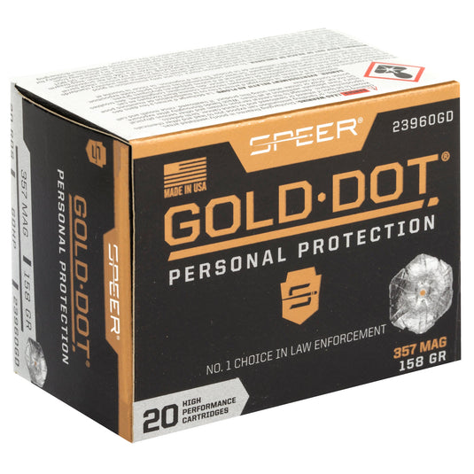 SPR GOLD DOT 357MAG 158GR HP 20/200 - CCI23960GD - Marksmans Corner