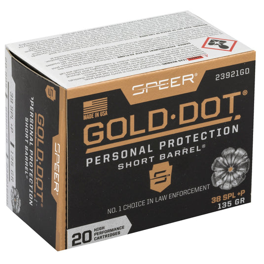 SPR GOLD DOT 38S+P 135G HP SB 20/200 - CCI23921GD - Marksmans Corner