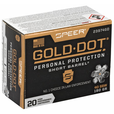 SPR GOLD DOT 40SW 180GR HP SB 20/200 - CCI23974GD - Marksmans Corner