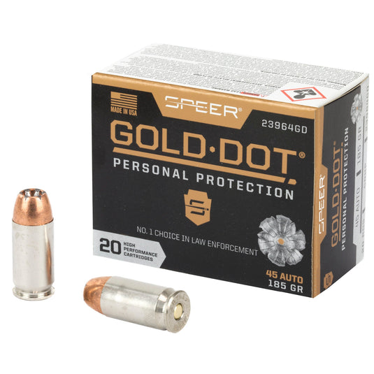 SPR GOLD DOT 45ACP 185GR HP 20/200 - CCI23964GD - Marksmans Corner