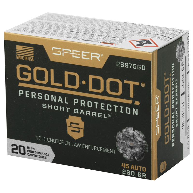 Load image into Gallery viewer, SPR GOLD DOT 45ACP 230G HP SB 20/200 - CCI23975GD - Marksmans Corner
