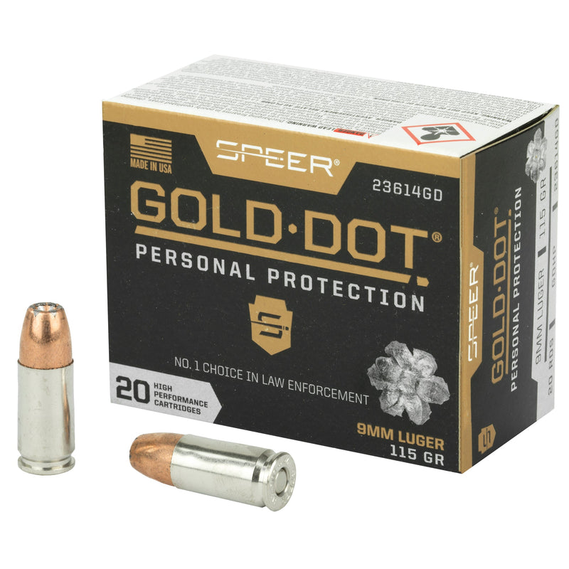 Load image into Gallery viewer, SPR GOLD DOT 9MM 115GR HP 20/200 - CCI23614GD - Marksmans Corner
