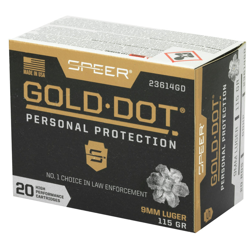 Load image into Gallery viewer, SPR GOLD DOT 9MM 115GR HP 20/200 - CCI23614GD - Marksmans Corner
