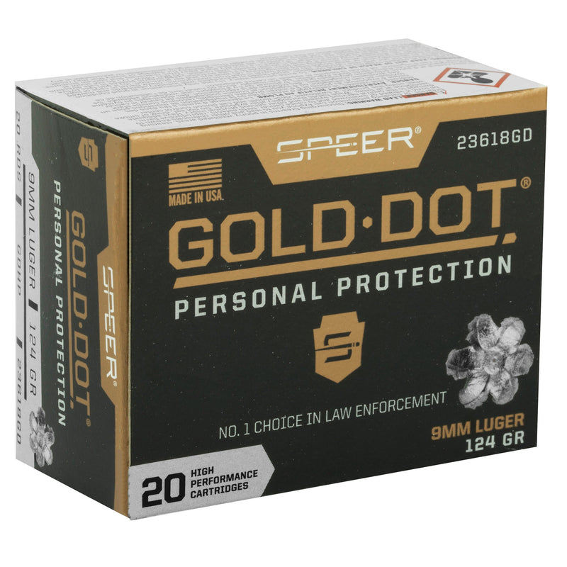 Load image into Gallery viewer, SPR GOLD DOT 9MM 124GR HP 20/200 - CCI23618GD - Marksmans Corner
