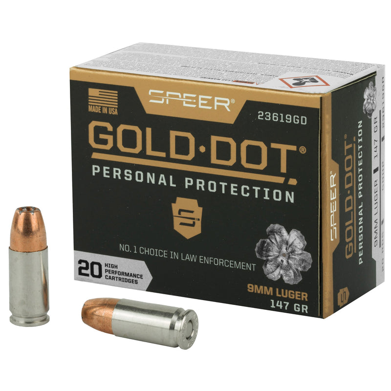 Load image into Gallery viewer, SPR GOLD DOT 9MM 147GR HP 20/200 - CCI23619GD - Marksmans Corner
