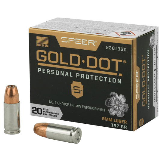 SPR GOLD DOT 9MM 147GR HP 20/200 - CCI23619GD - Marksmans Corner