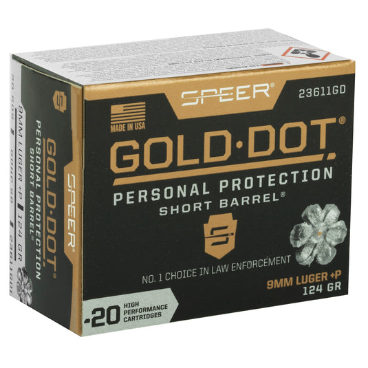 SPR GOLD DOT 9MM+P 124G HP SB 20/200 - CCI23611GD - Marksmans Corner