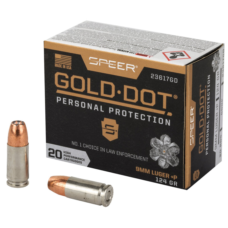 Load image into Gallery viewer, SPR GOLD DOT 9MM+P 124GR HP 20/200 - CCI23617GD - Marksmans Corner
