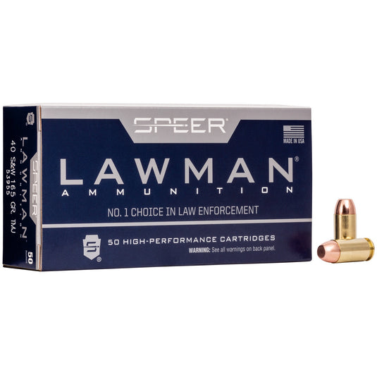 SPR LAWMAN 40S&W 165GR TMJ 50/1000 - CCI53955 - Marksmans Corner