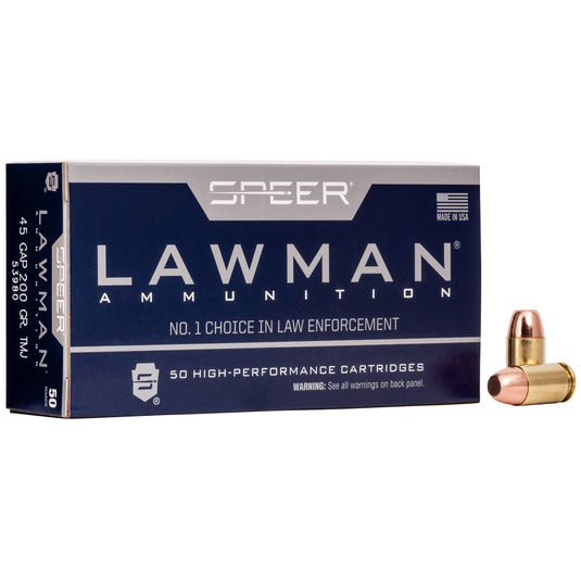 SPR LAWMAN 45GAP 200GR TMJ 50/1000 - CCI53980 - Marksmans Corner