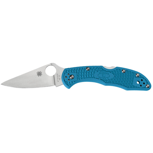 SPYDERCO DELICA 4 LTWT BLUE - SPYC11FPBL - Marksmans Corner