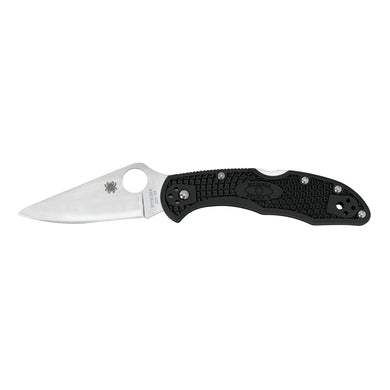 SPYDERCO DELICA4 BLK FFG PLAINEDGE - SPYC11FPBK - Marksmans Corner