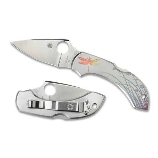 SPYDERCO DRAGONFLY STLS TATOO PLN - SPYC28PT - Marksmans Corner