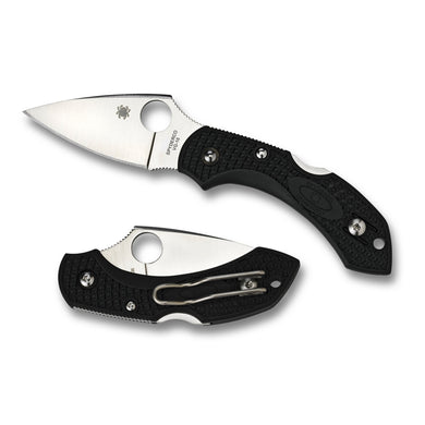 SPYDERCO DRAGONFLY2 BLACK FRN PLAIN - SPYC28PBK2 - Marksmans Corner