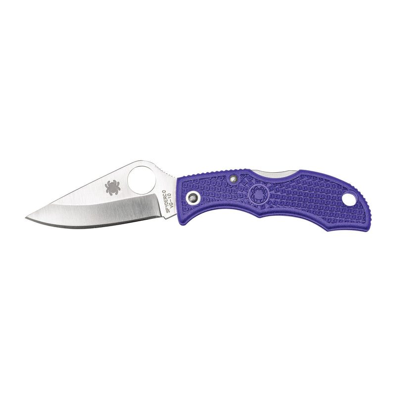 Load image into Gallery viewer, SPYDERCO LADYBUG3 PURPLE FRN PLAIN - SPYLPRP3 - Marksmans Corner
