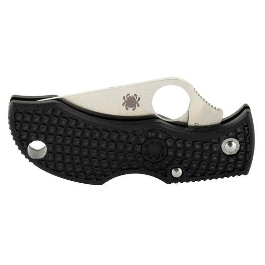 SPYDERCO MANBUG BLACK FRN PLAIN - SPYMBKP - Marksmans Corner