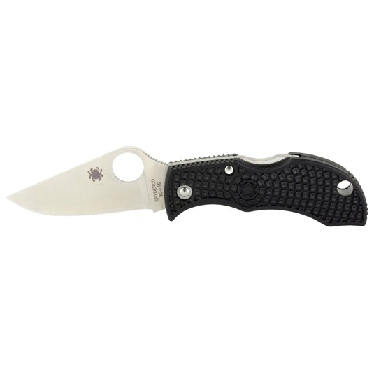 SPYDERCO MANBUG BLACK FRN PLAIN - SPYMBKP - Marksmans Corner