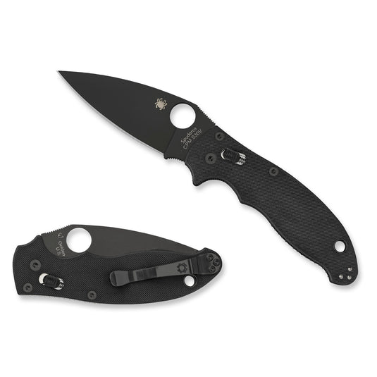 SPYDERCO MANIX 2 BLACK BLADE 3.375 - SPYC101GPBBK2 - Marksmans Corner